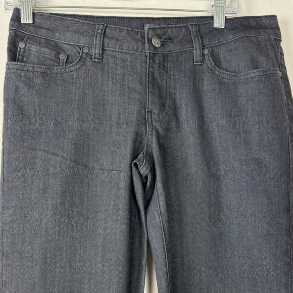 Prana Jeans Denim Kara Charcoal Gray Dark Black Wash Organic Cotton Stretch Knit - Picture 5 of 9